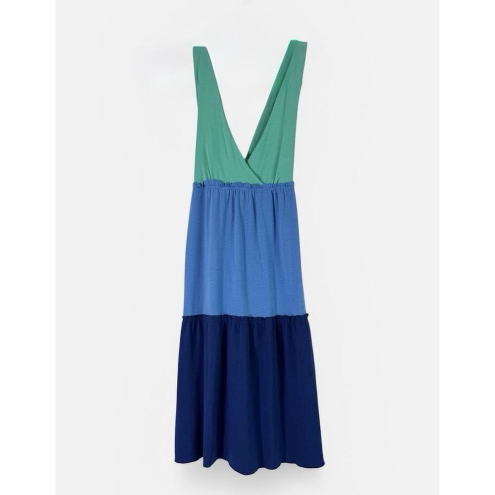 JL Colorblock Dress Sleeveless Length S Comfortable Summer Spring Fun